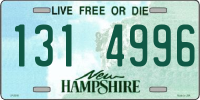 NH license plate 1314996