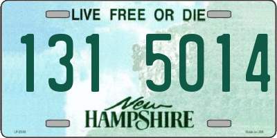 NH license plate 1315014