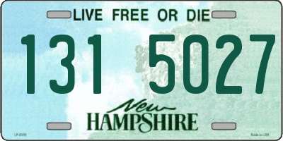 NH license plate 1315027