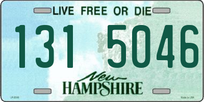 NH license plate 1315046