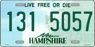 NH license plate 1315057