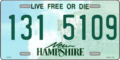 NH license plate 1315109