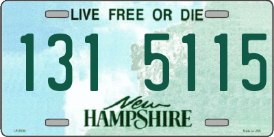 NH license plate 1315115