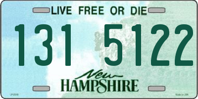 NH license plate 1315122
