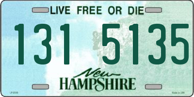NH license plate 1315135