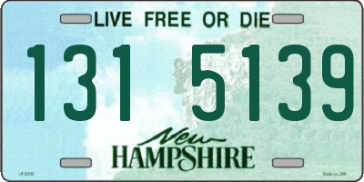 NH license plate 1315139
