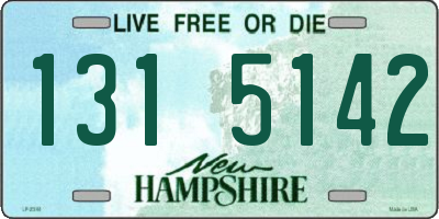 NH license plate 1315142