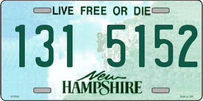 NH license plate 1315152