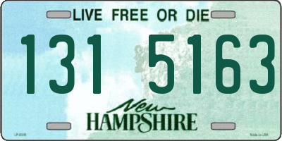NH license plate 1315163