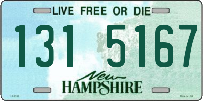 NH license plate 1315167