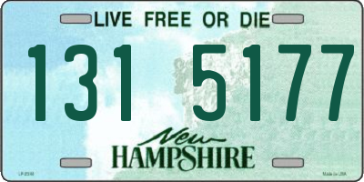 NH license plate 1315177