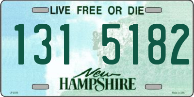 NH license plate 1315182