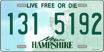 NH license plate 1315192