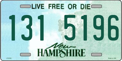 NH license plate 1315196