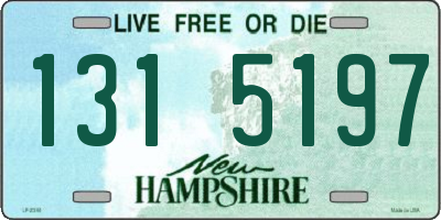 NH license plate 1315197