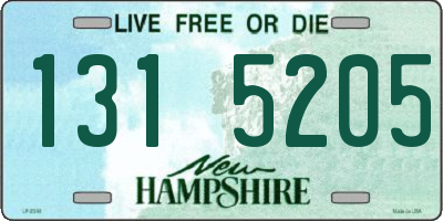 NH license plate 1315205