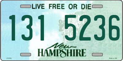 NH license plate 1315236