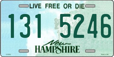 NH license plate 1315246