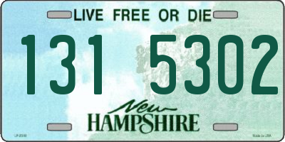 NH license plate 1315302