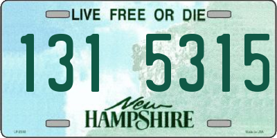 NH license plate 1315315