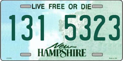 NH license plate 1315323