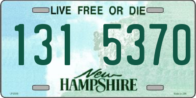 NH license plate 1315370