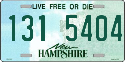 NH license plate 1315404