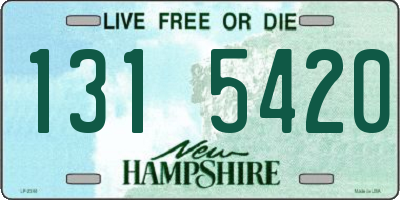 NH license plate 1315420