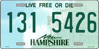 NH license plate 1315426