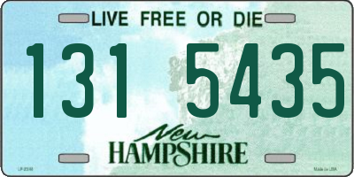 NH license plate 1315435