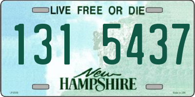 NH license plate 1315437