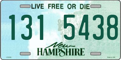 NH license plate 1315438