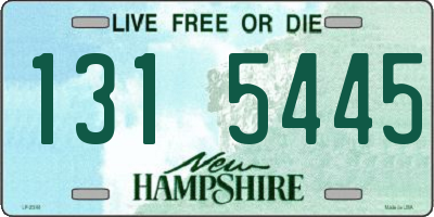 NH license plate 1315445
