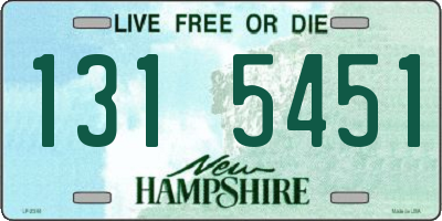 NH license plate 1315451
