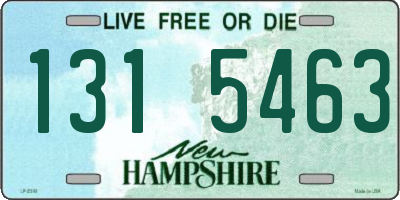 NH license plate 1315463