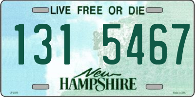 NH license plate 1315467
