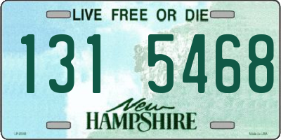 NH license plate 1315468