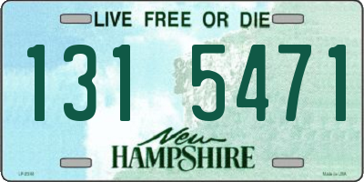 NH license plate 1315471