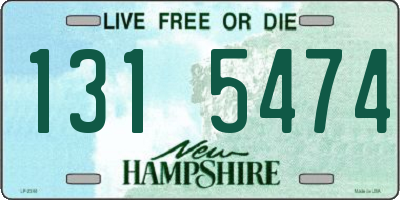 NH license plate 1315474