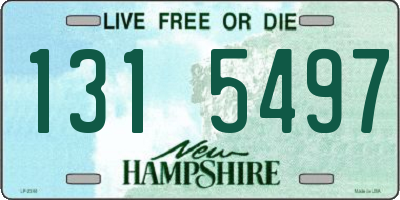 NH license plate 1315497