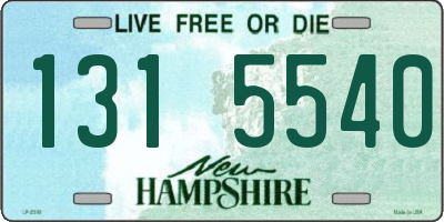 NH license plate 1315540
