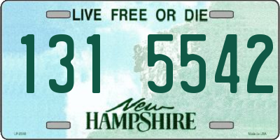 NH license plate 1315542
