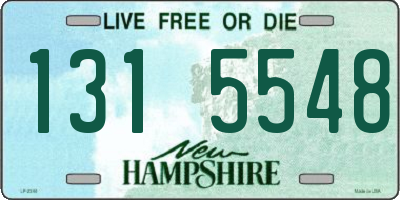 NH license plate 1315548