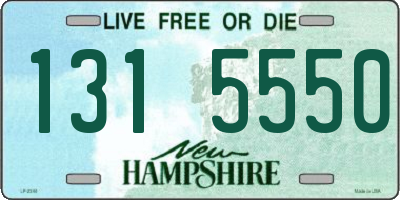 NH license plate 1315550