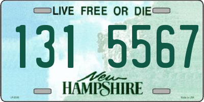 NH license plate 1315567