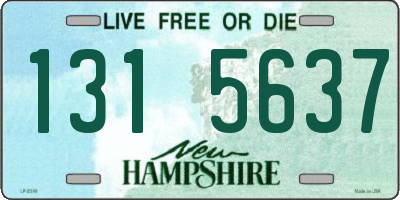 NH license plate 1315637