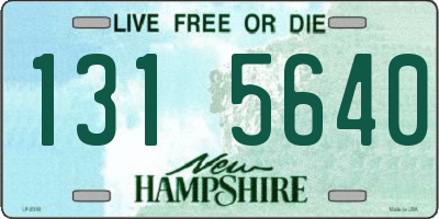 NH license plate 1315640
