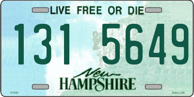 NH license plate 1315649