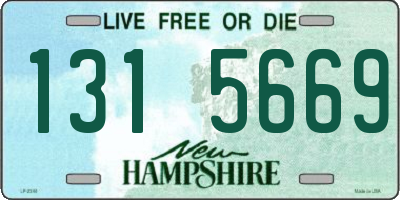 NH license plate 1315669