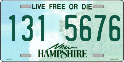 NH license plate 1315676